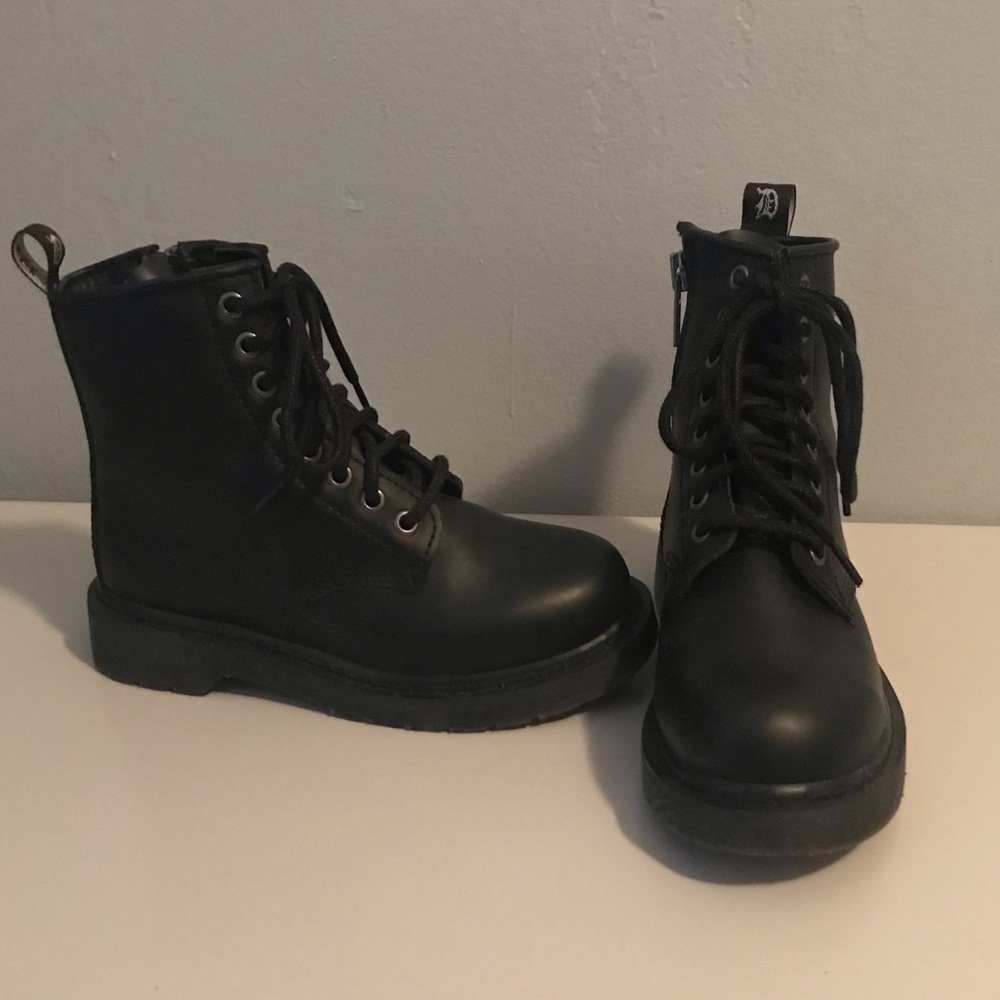 Demonia Lace Up Combat Boots
